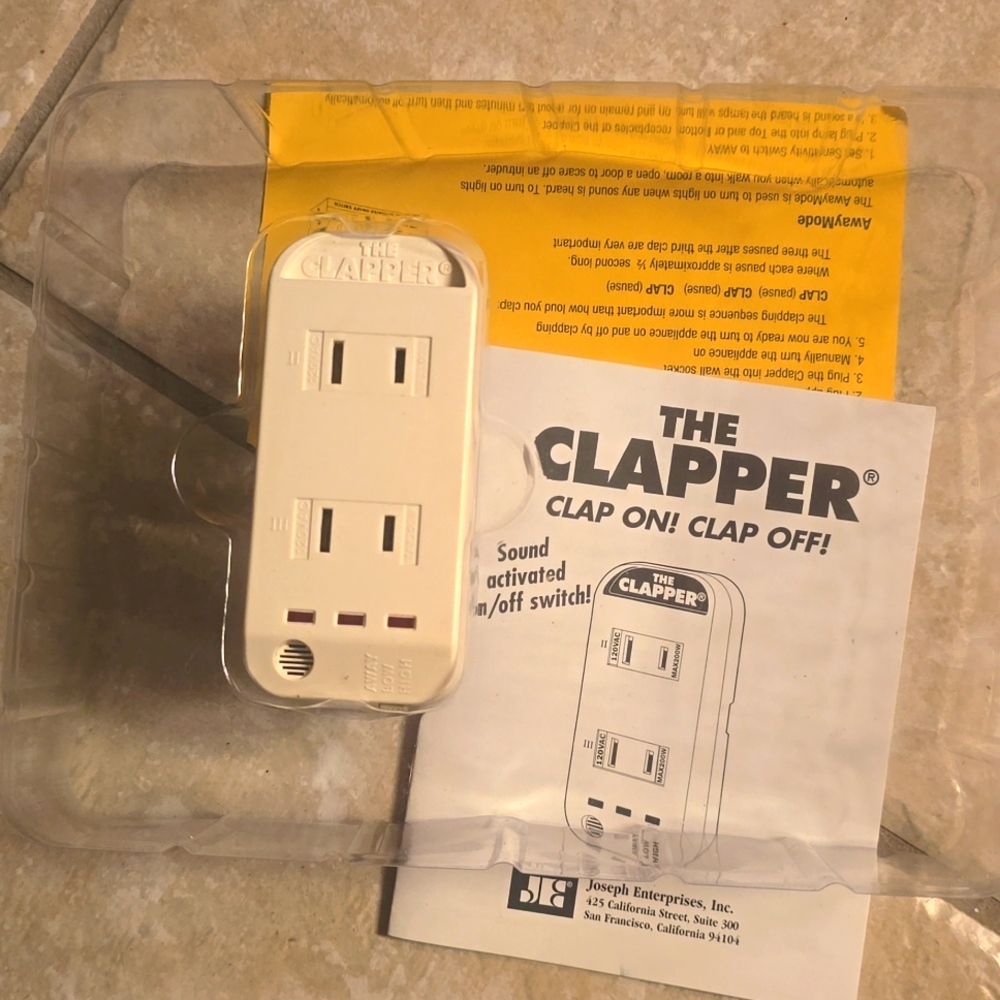 Turn on/ off the holiday magic with The Clapper sound activated device 👏👏